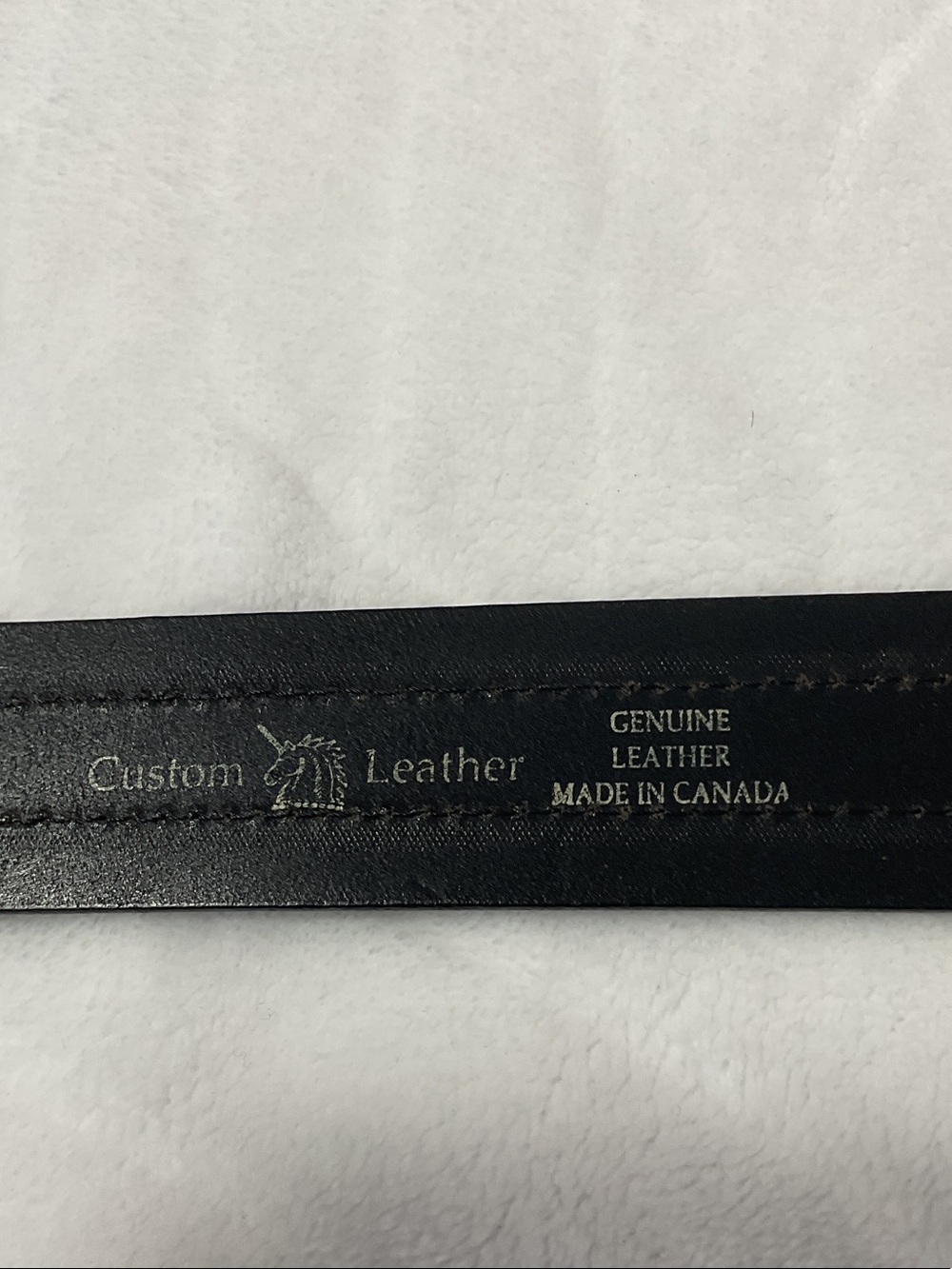 Men's Black Leather Belt - Picture 2 of 6
